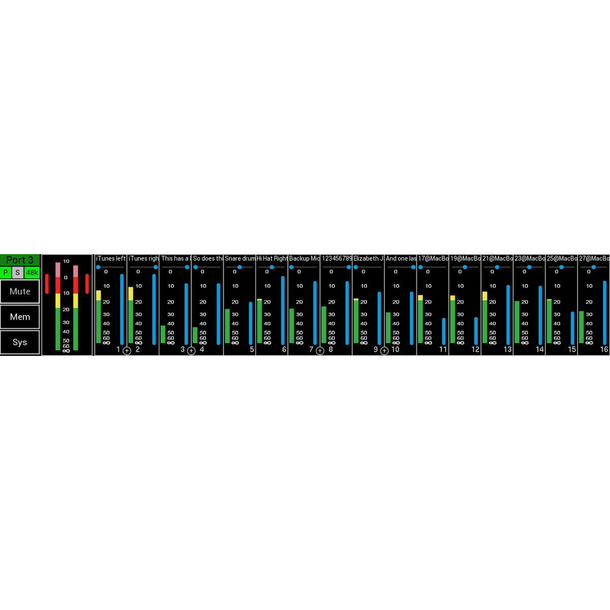 RL192 Monitor Dante